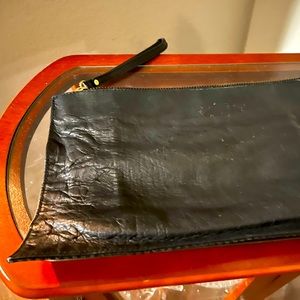 Black &  animal prints two colors clutch.